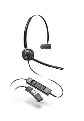 Image de Plantronics Poly Headset EncorePro 545 konvertibel USB-A (218277-01)