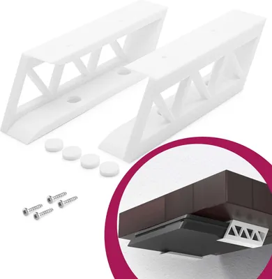 Produktbild von Unter Tisch Halter Regal Halterung Weiß passend für Sony PlayStation 4 PS4 Slim
