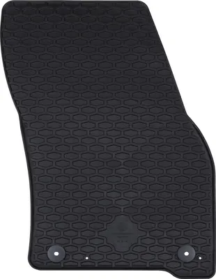 Image de vidaXL Tapis de voiture 4 pièces Noir Caoutchouc
