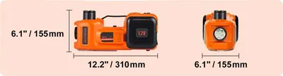 Produktbild von Elektroauto-Wagenheber, 5 Tonnen Tragfähigkeit, schnelle Inflation, Orange