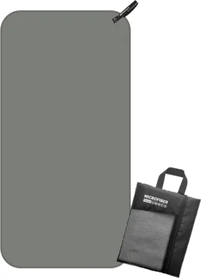 Produktbild von Super Saugfähiges Camping-Handtuch, Mikrofaser-Reisehandtuch, Schnell Trocknendes Handtuch Für Camping, Wandern, Fitnessstudio(Grau,90*180cm)