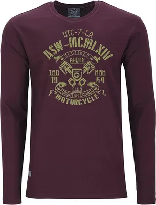 Produktbild von Übergrößen Longshirt Edmonton oliv AHORN SPORTSWEAR Maroon Red 3XL