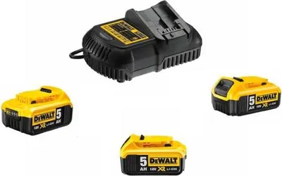 Obrázek produktu pro DeWalt DCB115P3-QW DeWalt DCB115P3-QW Akku-Kit (3 x 18 V / 5 Ah)