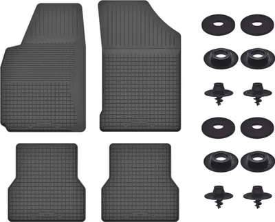Produktbild von Gummimatten Mit Stoppern Für: Renault Megane I (1995-2002) Schwarz Set