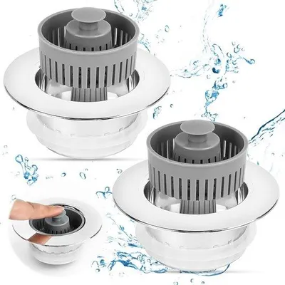 Produktbild von Famanu 2-in-1 Abflussfilter und Stöpsel - Universalgröße