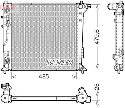 Image de Radiateur de moteur DENSO DRM41030