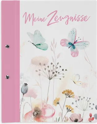Image de porte-revue itenga A4 avec fermeture à vis motif papillon