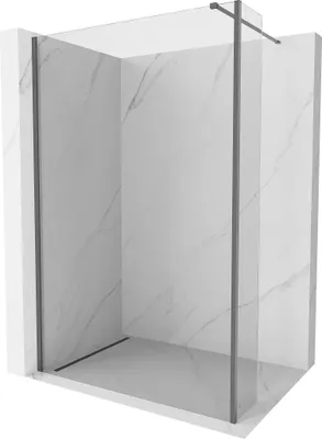 Obrázok produktu pre Sprchová zástena Mexen Kioto Walk-in 170 x 30 cm, priehľadná, matná čierna – 800-170-212-95-00-030