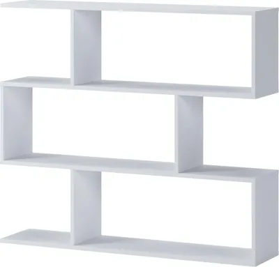 Produktbild von Terzolas - Bücherregal, 110x25x96h cm Weiß, 3 Regale
