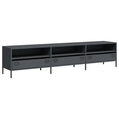 Produktbild von vidaXL TV-Schrank Anthrazit 202x39x43,5 cm Kaltgewalzter Stahl