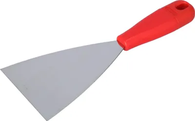 Produktbild von STUBAI Reinigungsspachtel rostfrei mit rotem Heft 100 mm
