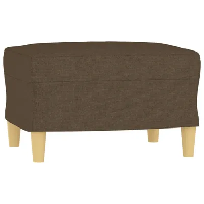 Image de vidaXL Tabouret de pied Marron 60x50x41 cm Tissu