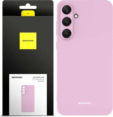 Image de Coque en silicone SPACECASE Coque en silicone pour Galaxy A55 5G Rose