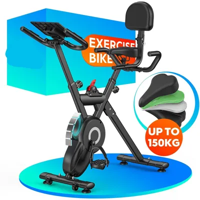 Produktbild von Hometrainer – Fitnessfahrrad – Indoorfahrrad – Trainingsfahrrad – Fahrradtrainer – 12 Leistungsstufen, magnetischer Widerstand
