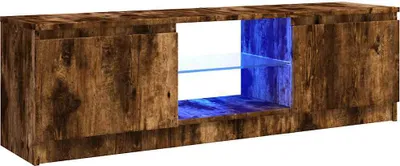 Obrázek produktu pro vidaXL TV skříňka s LED světly, kouřový dub 120x30x36 cm
