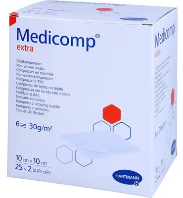 Image de Medicomp Extra Bl st 10x10, 25X2 St KOM