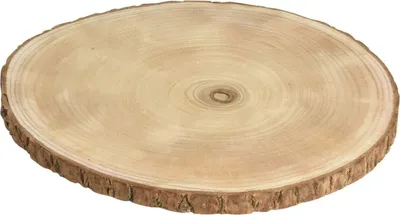 Produktbild von Holzbrett Baumscheibe Holz Brett Tischdeko Tablett Deko Holzplatte Ø 30 cm