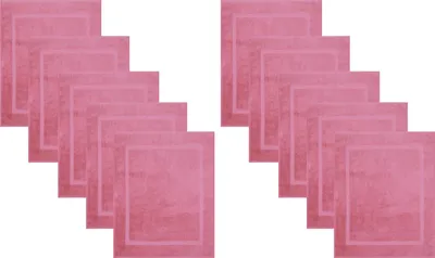 Produktbild von Betz 10 Stück Badvorleger 50x70 cm PREMIUM Badematte Badteppich Duschvorleger 100% Baumwolle 650g/m²  Farbe: altrosa