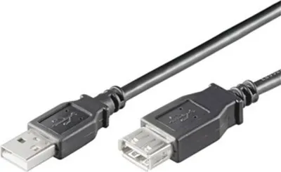 Immagine prodotto di Ewent EC1012 cavo USB USB 2.0 1,8 m USB A Nero