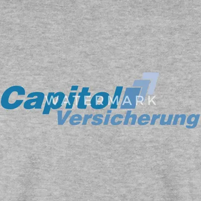 Produktbild von Spreadshirt Stromberg Logo Capitol Versicherung Uni Pullover, L, Weißgrau meliert
