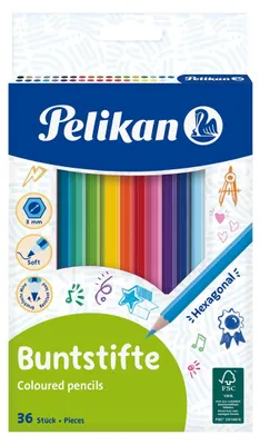Image de Pelikan Buntstifte dünn BS36LN Standard 36 Stück Faltschachtel