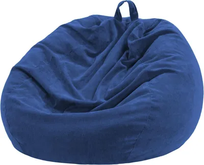 Productafbeelding van Beanbag hoes, 300 liter, voor woonkamer, corduroy, extra groot, wasbaar, voor kinderen en volwassenen