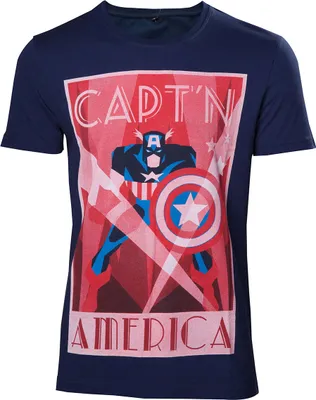 Produktbild von Marvel T-Shirt -S- Captain America, blau