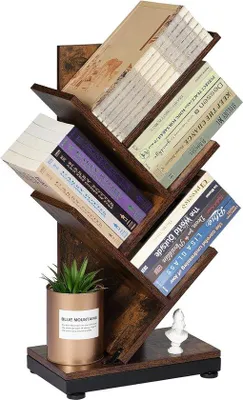 Image de Bibliothèque rétro sur pied en bois