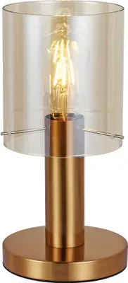 Obrázok produktu pre Moderná mosadzná stolová LED lampa Italux Sardo TB-5581-1-BRO+AMB