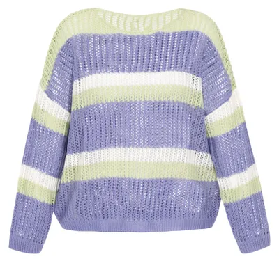 Produktbild von Gaya damen pullover - gebrüstweiss hellgrün blau, XL/XXL