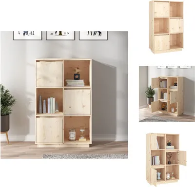Obrázok produktu pre vidaXL Vysoká doska 74x35x117 cm Massivholz Kiefer - Príborníky