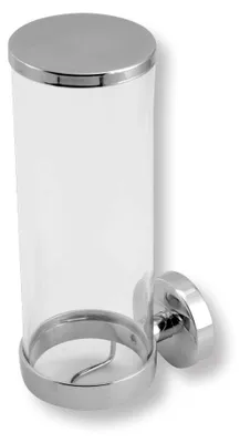 Produktbild von Kosmetik Wattepadhalter rund zur Wandmontage in Chrom