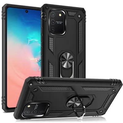 Obrázok produktu pre NALIA krúžkové puzdro pre Samsung Galaxy S10 Lite, ochranný obal na mobilný telefón TPU puzdro čierne