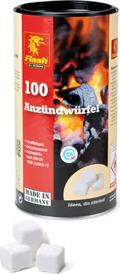 Produktbild von Grillanzünder / Kamin Anzünder Flash Anzündwürfel 100er Dose