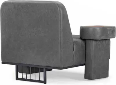 Immagine prodotto di Divano Poltrona Poltrona Relax Poltrona imbottita Divano girevole Lounge Club Grigio