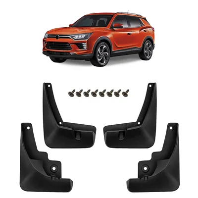 Produktbild von HERSTMOTO Schmutzfänger, 4er-Set Schmutzfänger-Kit Spritzschutz Schmutzfänger mit Befestigungssatz, passend für SsangYong KORANDO IV 2019+