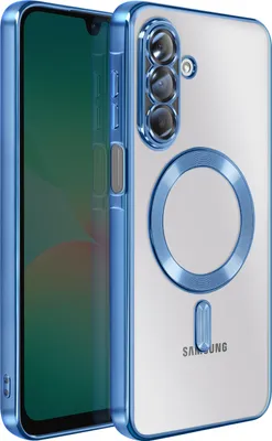 Produktbild von Avizar, Hülle Galaxy A26 MagSafe Kompatibel Glänzender Chromrand, Blau