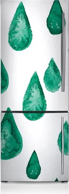 Produktbild von Kühlschrankmagne Kühlschrank Aufkleber Magnetfolie Dekoration 60x190 cm - Tropfen