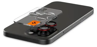 Produktbild von Spigen AGL05217, Linsenschutz, Rot, Transparent, Gehärtetes Glas, Apple, iPhone 14 Pro / 14 Pro Max, 17,3 mm