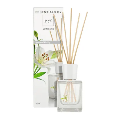 Image de ipuro ESSENTIALS 050.0111.10, Flacon de parfum, diffuseur à roseau, 0.1 l