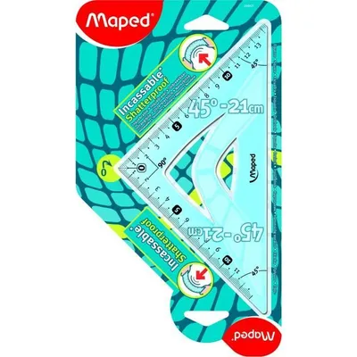 Produktbild von Maped Zeichendreieck Flex 45 Grad Hypotenuse: 210 mm zufällige Farbe (1 Stück)