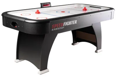 Produktbild von Bandito Airhockey SpeedFighter, Turniergröße, Spielfläche mit High-Speed Luftgebläse, Stabiler robuster Speed-Hockeytisch, Tolle Optik, Soundeffekte, LED Toranzeige, 182x91 cm, 50 kg
