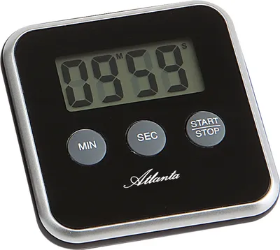 Produktbild von Atlanta 239/7 Kurzzeitmesser Atlanta digital schwarz mit Magnet Küchen Timer