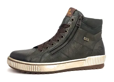 Productafbeelding van Remonte Damen hoge sneaker D0772, dames veterschoenen, losse binnenzool, waterafstotend