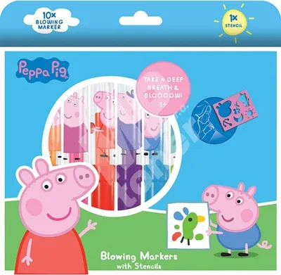Obrázek produktu pro Foukací fixy 10+1 Prasátko Peppa