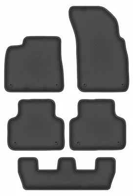 Produktbild von Velours-Fußmatten für Audi Q7 II 2017- (7-Sitzer) – 4-tlg, Graphit, passgenau – Wielganizator DURBAN
