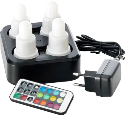Zdjęcie produktu dla Duni LED-Set Multicolour 70x40mm 4 Stück