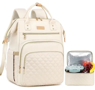 Image de Sac à dos pour ordinateur portable avec compartiment repas - Idéal pour le travail et les voyages