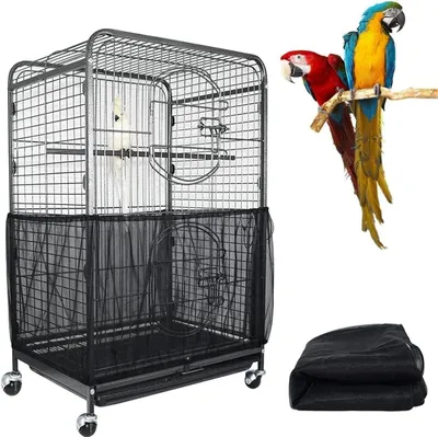 Obrázek produktu pro Ptačí klec Net Cover Papoušci Nylonová černá 300cm 40cm Přizpůsobitelné