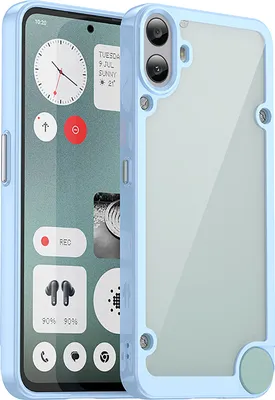 Immagine prodotto di Custodia per Nothing CMF Phone 1 trasparente, protettiva in silicone TPU antiurto blu